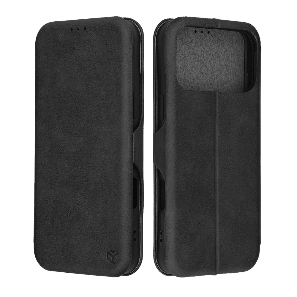 Kotelo Apple iPhone 17 Pro Max, Techsuit, Safe Wallet Plus, Musta
