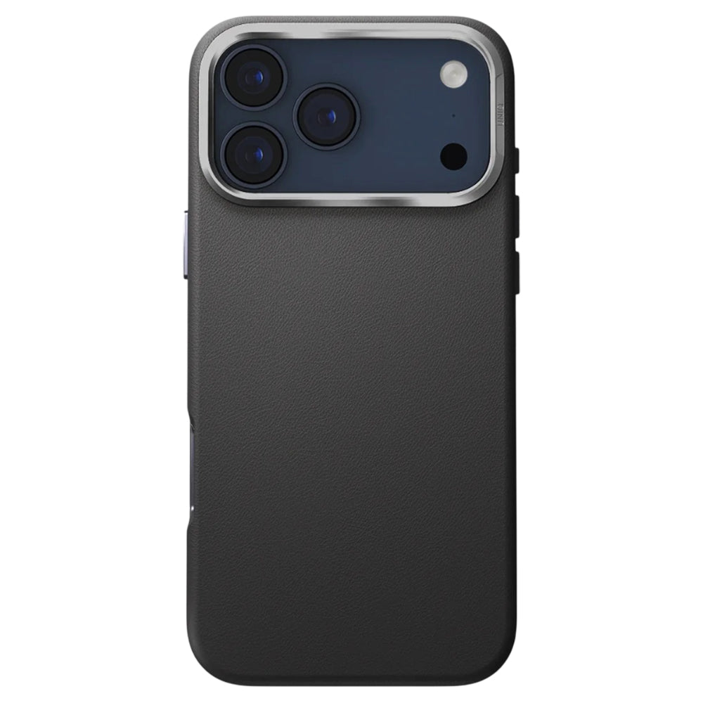 Kotelo Apple iPhone 17 Pro Maxille, UNIQ, Lyden Leatherette, Musta
