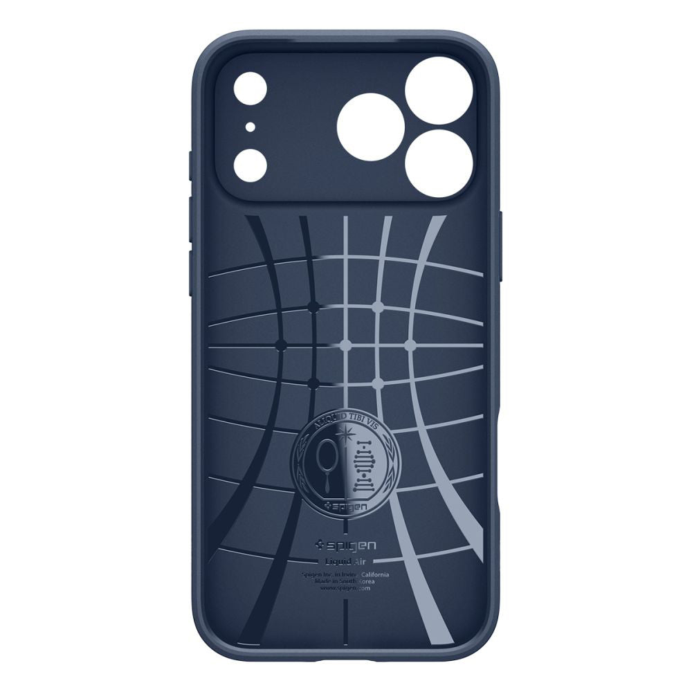 Kotelo Apple iPhone 17 Prolle, Spigen, Liquid Air, Tummansininen
