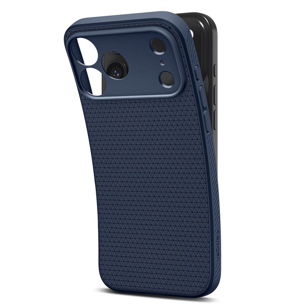 Kotelo Apple iPhone 17 Prolle, Spigen, Liquid Air, Tummansininen