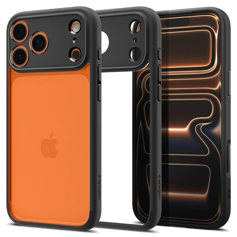 Kotelo Apple iPhone 17 Prolle, Spigen, Ultra Hybrid, Mattamusta ACS10343