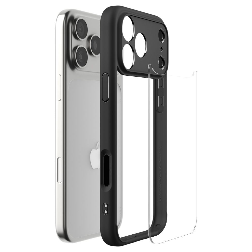 Kotelo Apple iPhone 17 Prolle, Spigen, Ultra Hybrid, Mattamusta ACS10343