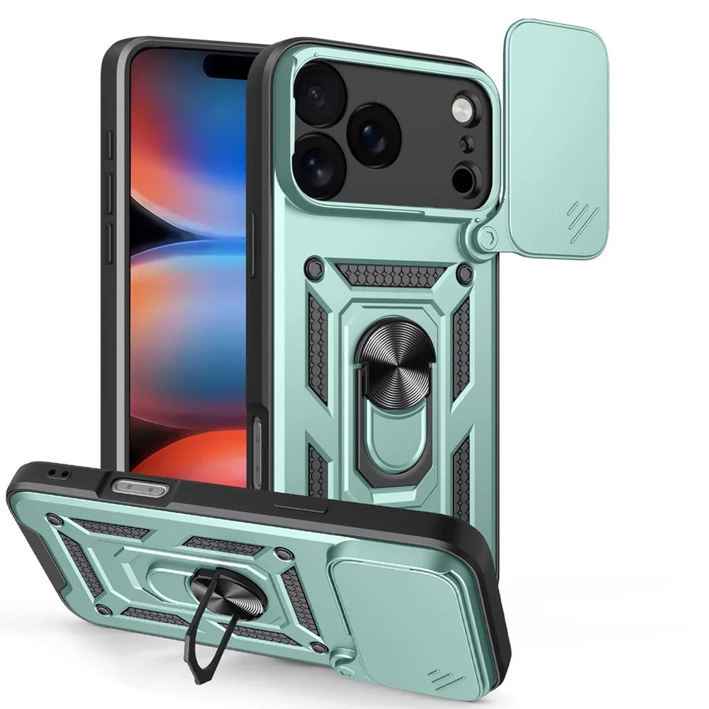 Case for Apple iPhone 17 Pro, Techsuit, CamShield, Green