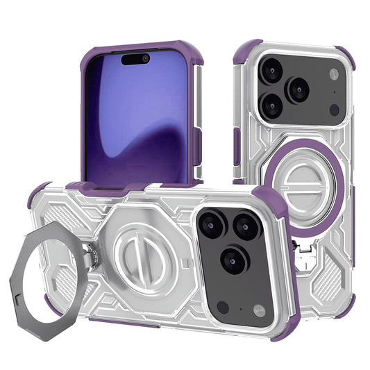 Kotelo Apple iPhone 17 Prolle, Techsuit, Carbon Shield Pro, Violetti
