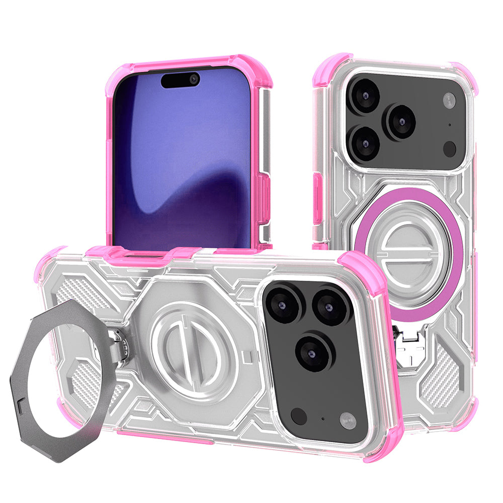 Kotelo Apple iPhone 17 Prolle, Techsuit, Carbon Shield Pro, Pinkki