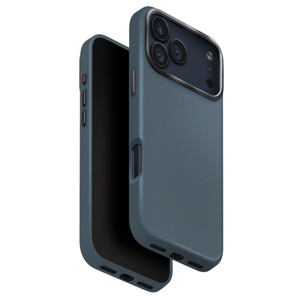 Kotelo Apple iPhone 17 Prolle, UNIQ, Lyden Leatherette, Sininen