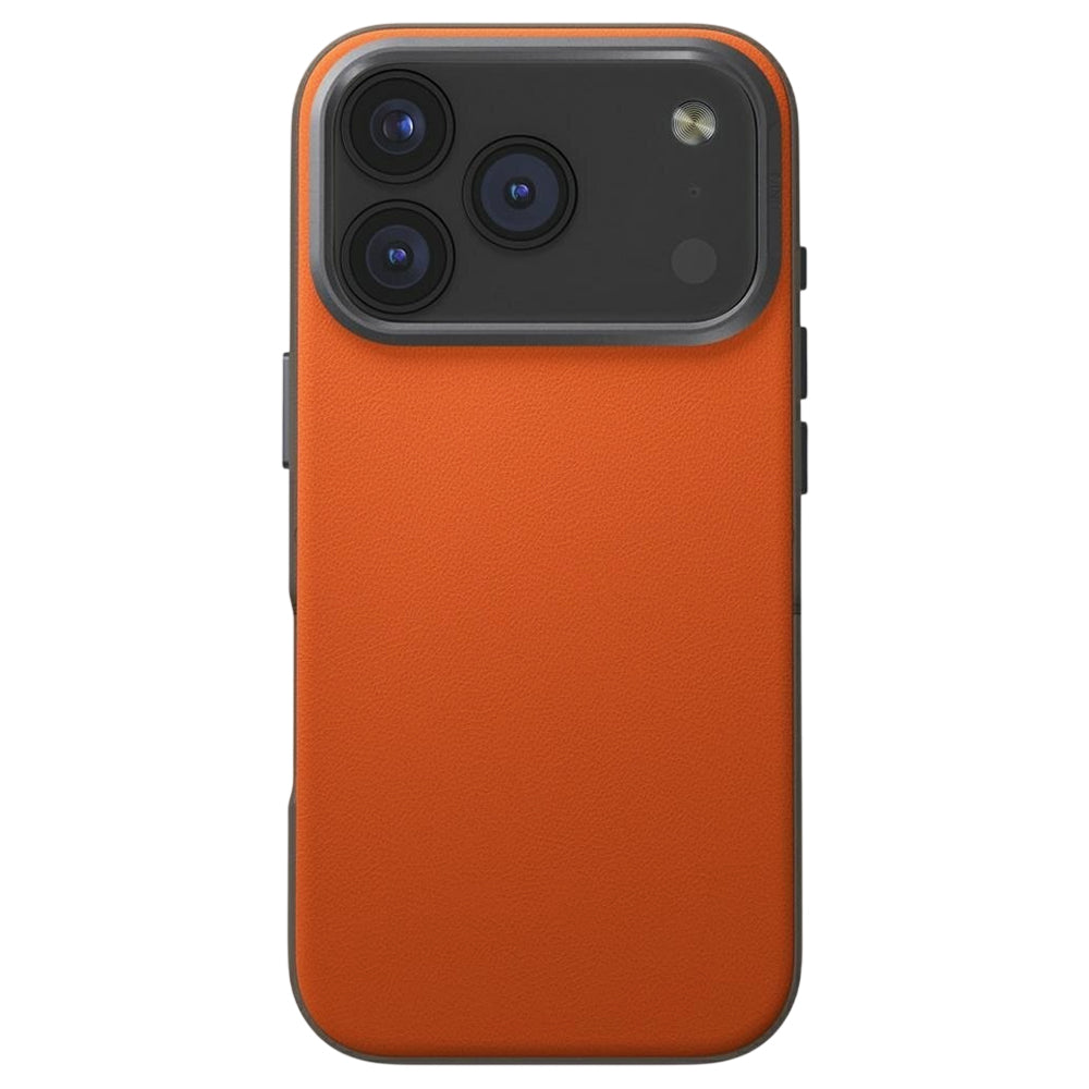 Suojakotelo Apple iPhone 17 Prolle, UNIQ, Lyden Leatherette, Beige Oranssi