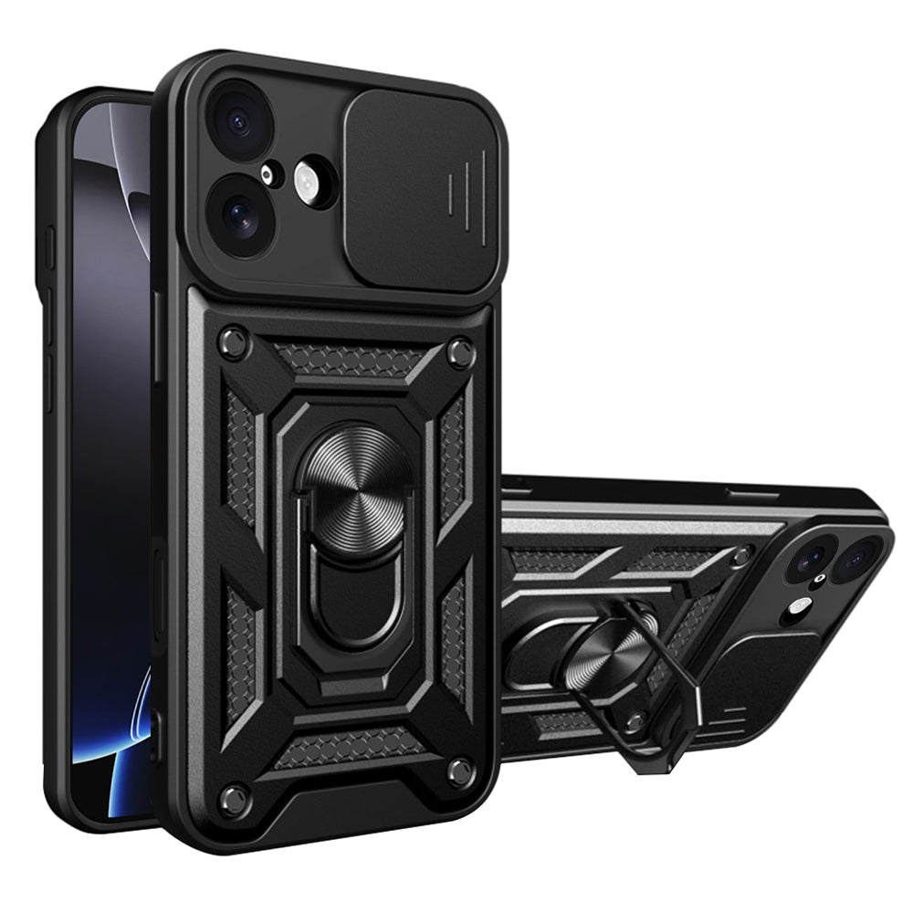 Kotelo Apple iPhone 17:lle, Techsuit, CamShield, Musta