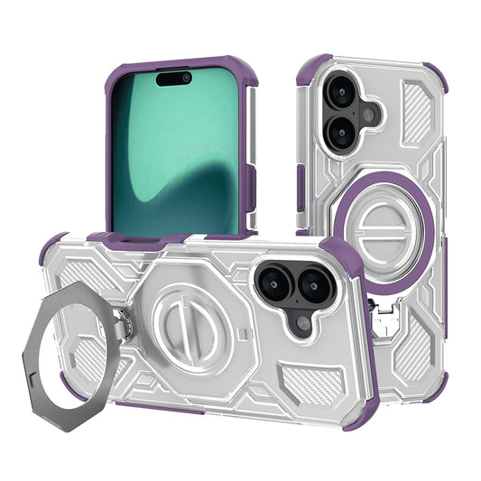 Kotelo Apple iPhone 17:lle, Techsuit, Carbon Shield Pro, Violetti