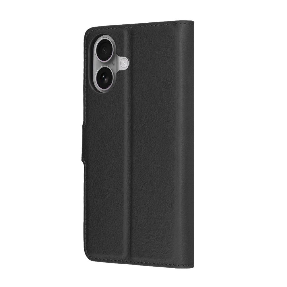 Kotelo Apple iPhone 17:lle, Techsuit, Leather Folio, Musta