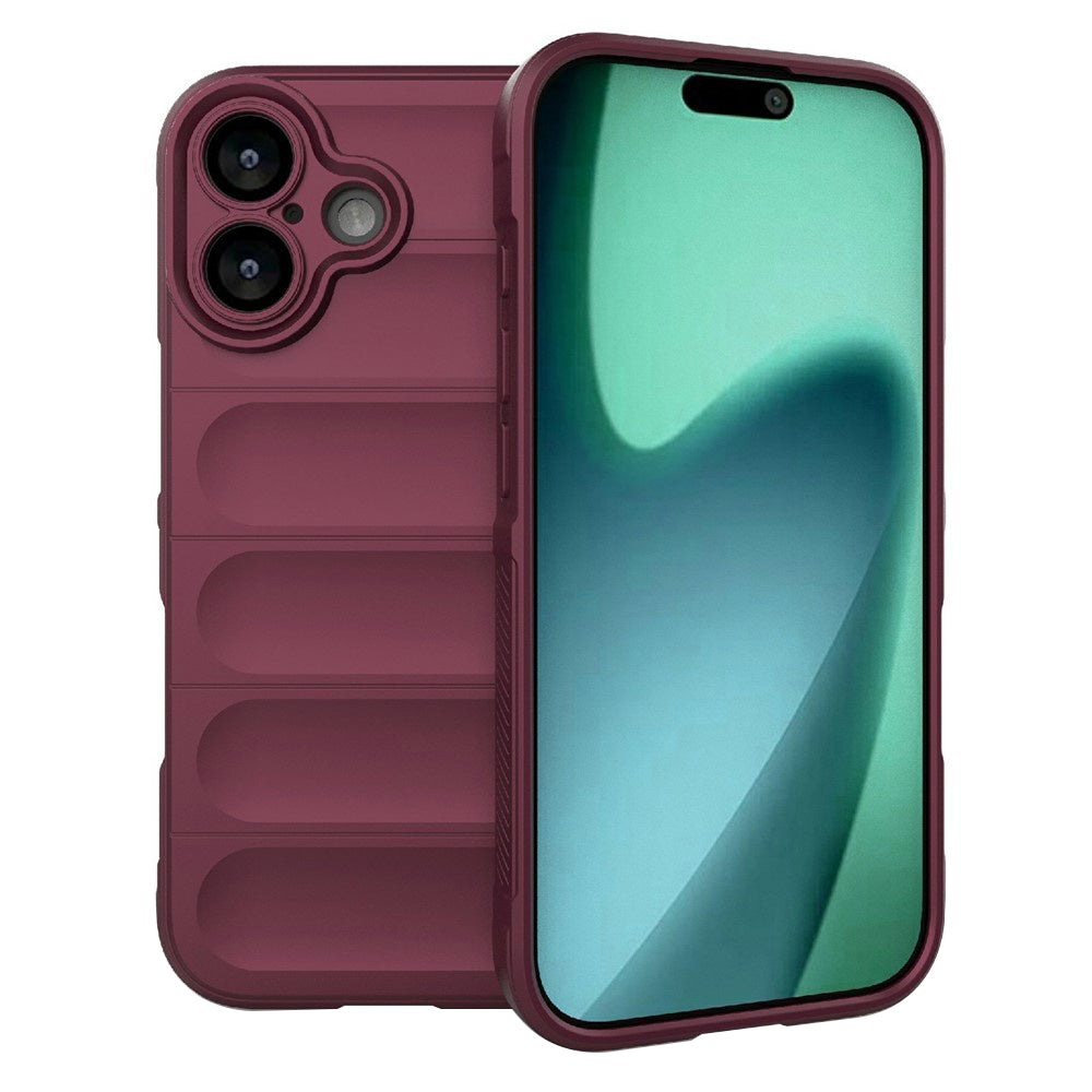 Kotelo Apple iPhone 17:lle, Techsuit, Magic Shield, Kirsikanpunainen