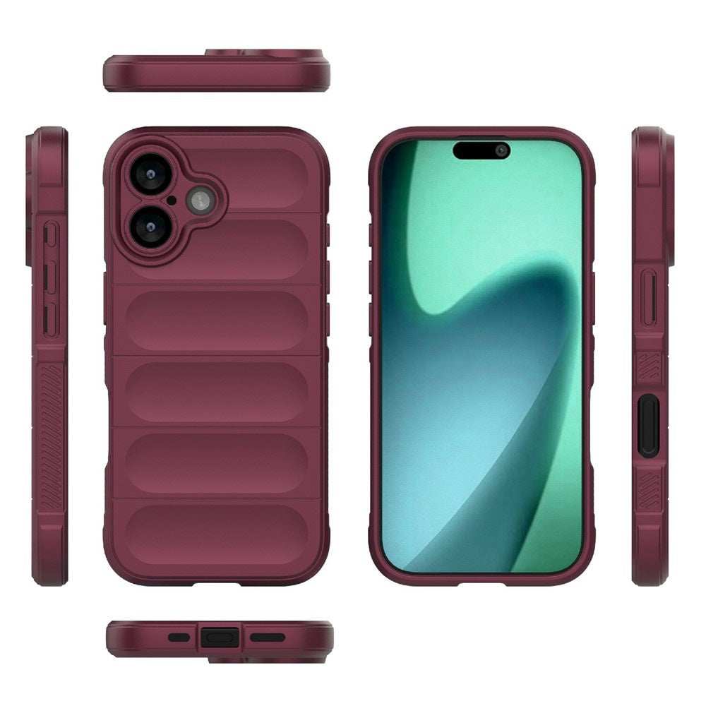 Kotelo Apple iPhone 17:lle, Techsuit, Magic Shield, Kirsikanpunainen