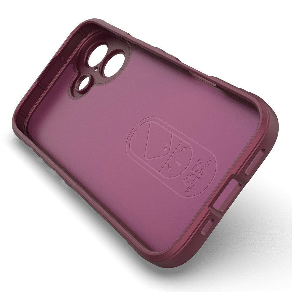 Kotelo Apple iPhone 17:lle, Techsuit, Magic Shield, Kirsikanpunainen