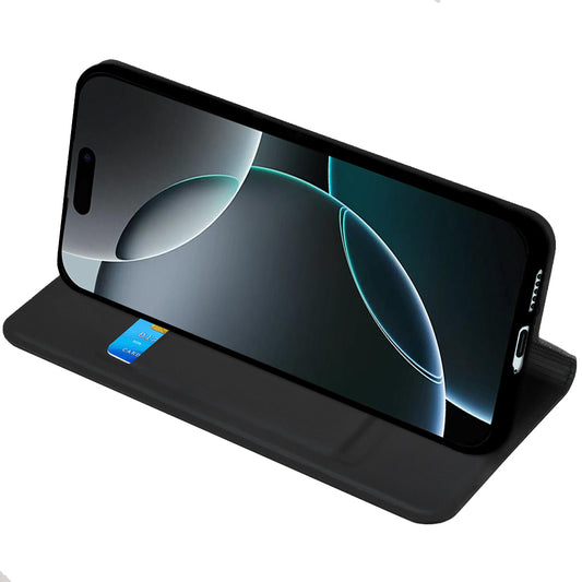 Kotelo Apple iPhone 17:lle, Techsuit, Magskin Book, Musta