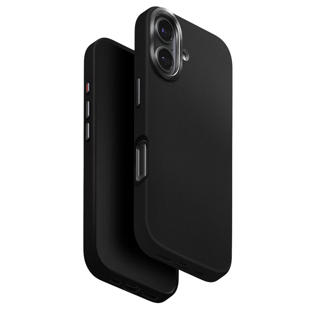 Kuori Apple iPhone 17:lle, UNIQ, Lyden Leatherette, Musta