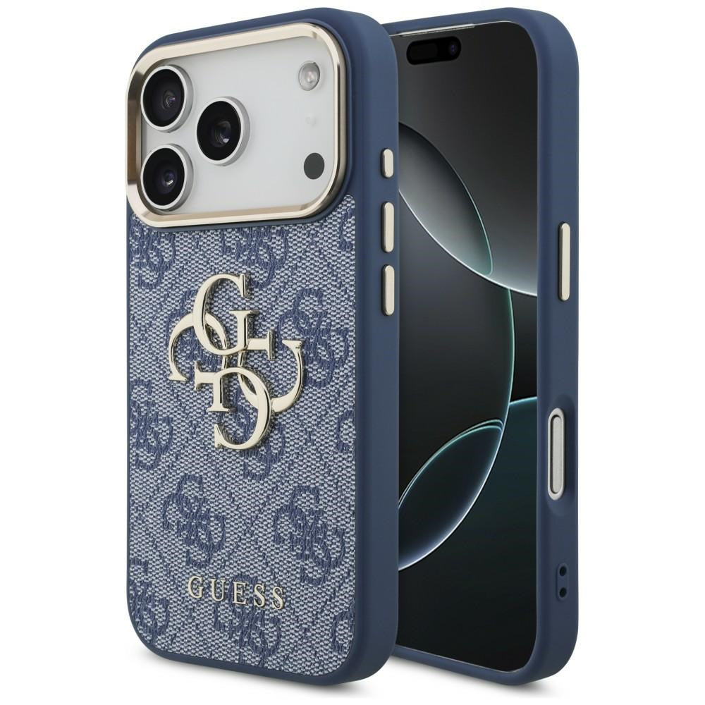 Case for Apple iPhone 18 Pro / 17 Pro, Guess, 4G Big Classic Logo, Blue