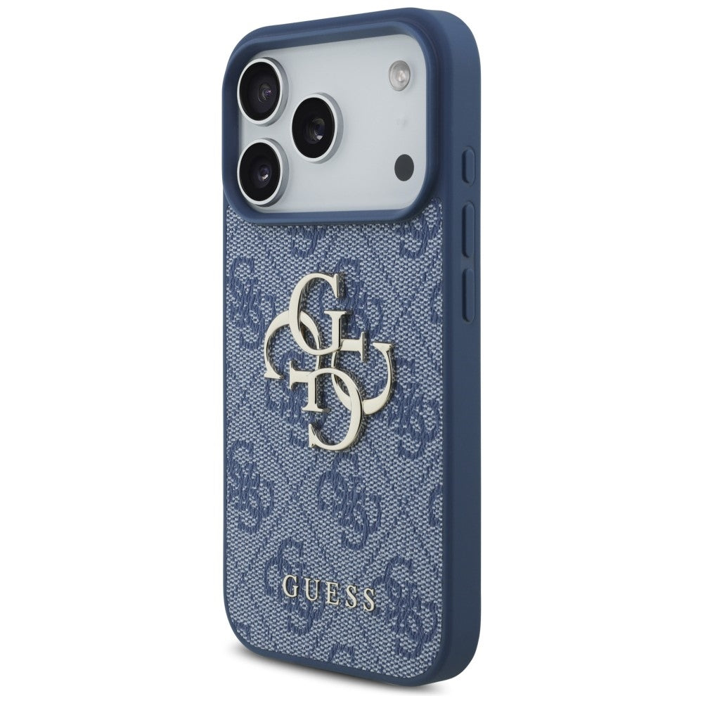 Kuori Apple iPhone 18 Pro / 17 Pro:lle, Guess, 4G Big Logo, Sininen