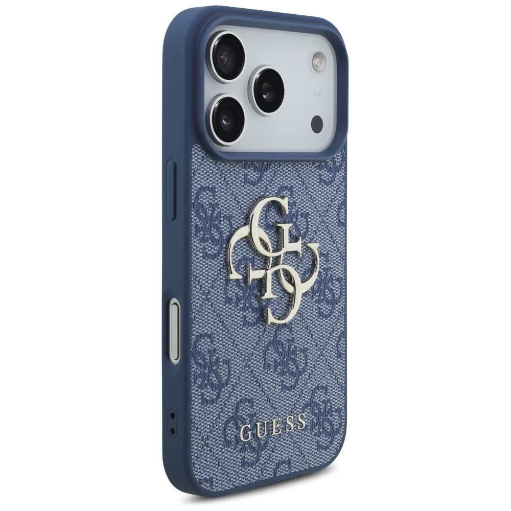 Kuori Apple iPhone 18 Pro / 17 Pro:lle, Guess, 4G Big Logo, Sininen