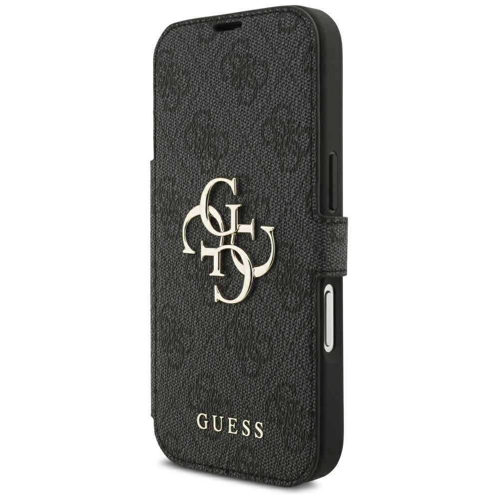 Kuori Apple iPhone 18 Pro / 17 Pro:lle, Guess, 4G Metallilogo, Musta