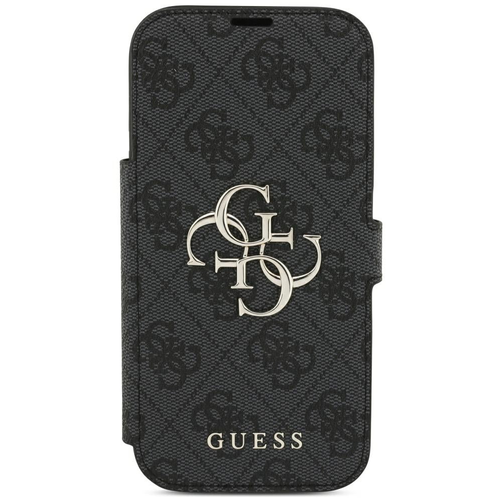 Kuori Apple iPhone 18 Pro / 17 Pro:lle, Guess, 4G Metallilogo, Musta