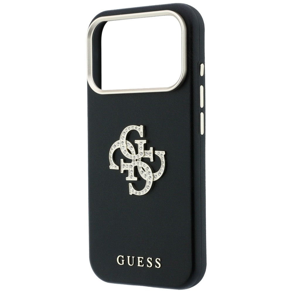 Kuori Apple iPhone 18 Pro / 17 Pro:lle, Guess, Smooth Big Strass Logo, Musta