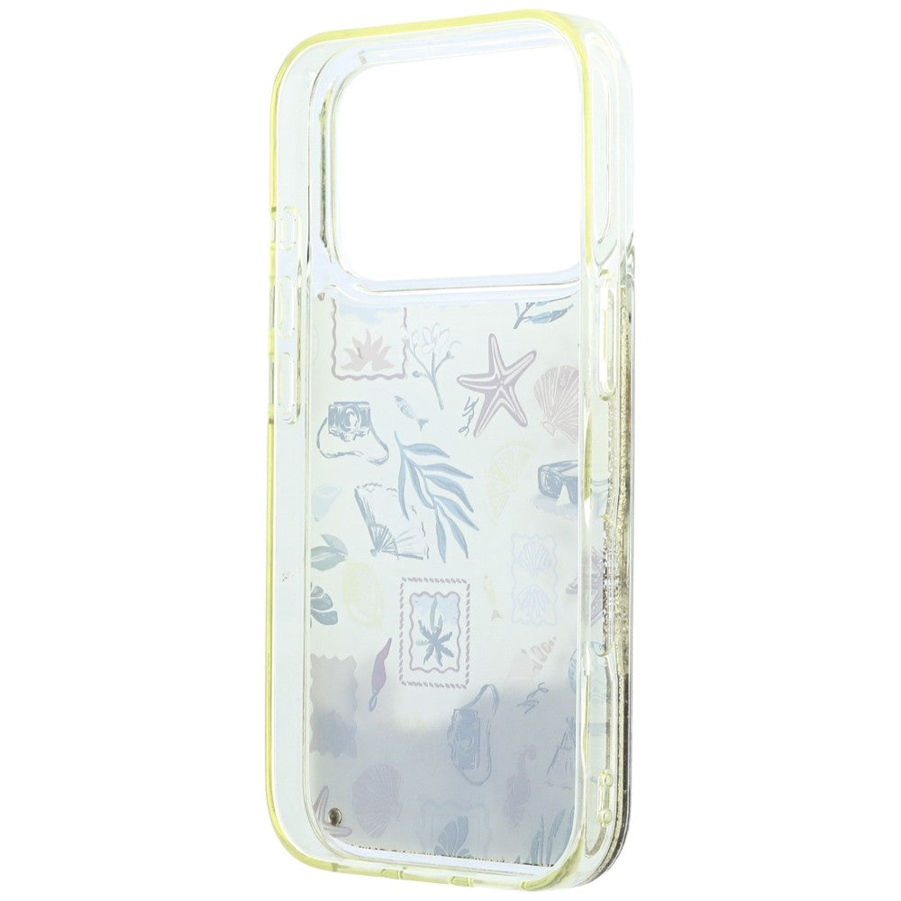 Kuori Apple iPhone 18 Pro / 17 Pro:lle, Karl Lagerfeld, Liquid Glitter Beach and Sand, beige
