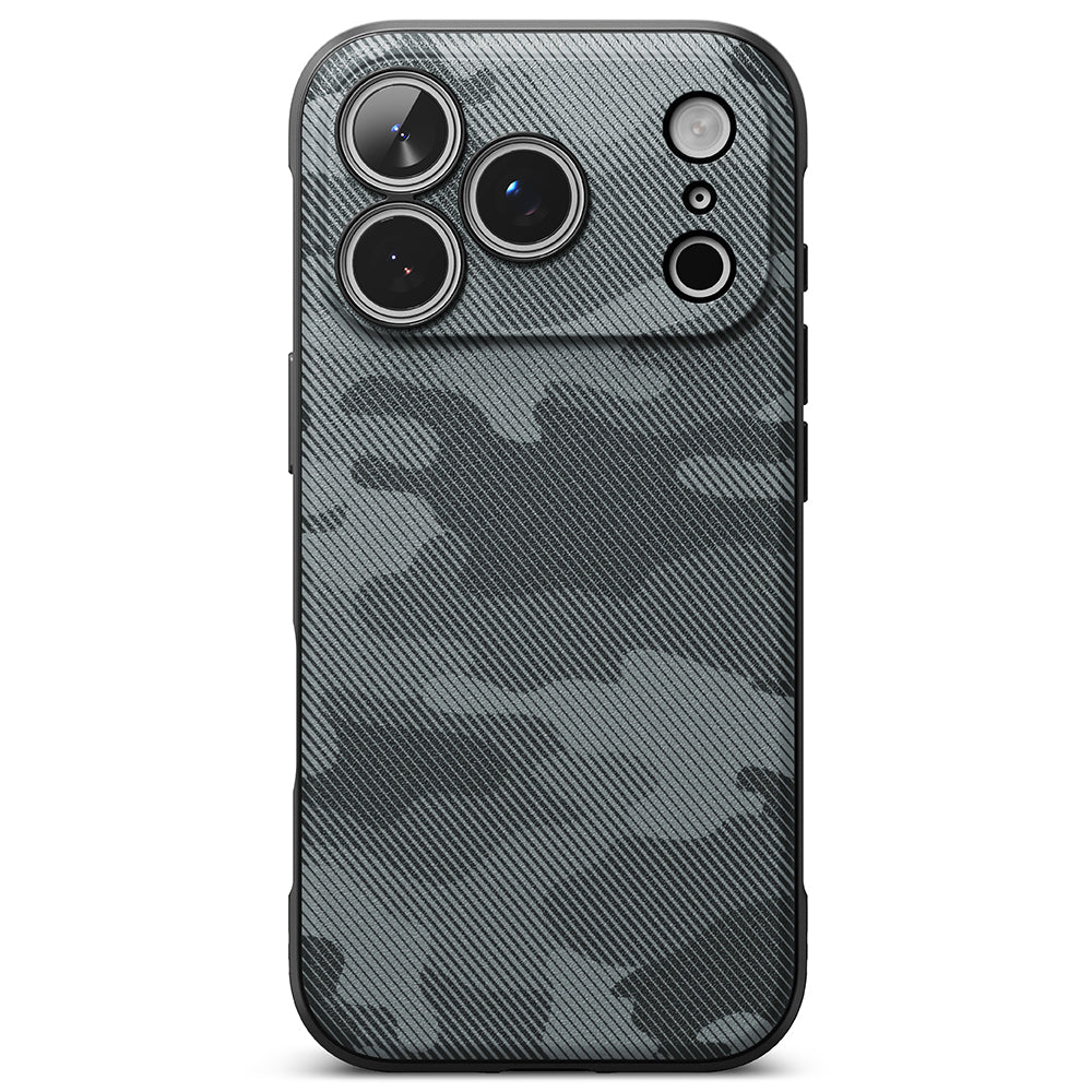 Kuori Apple iPhone 18 Pro / 17 Pro:lle, Ringke, Onyx, Maastokuvio