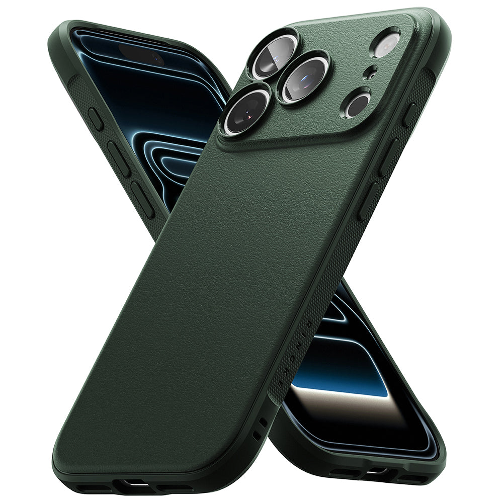 Kuori Apple iPhone 18 Pro / 17 Pro:lle, Ringke, Onyx, Tummanvihreä