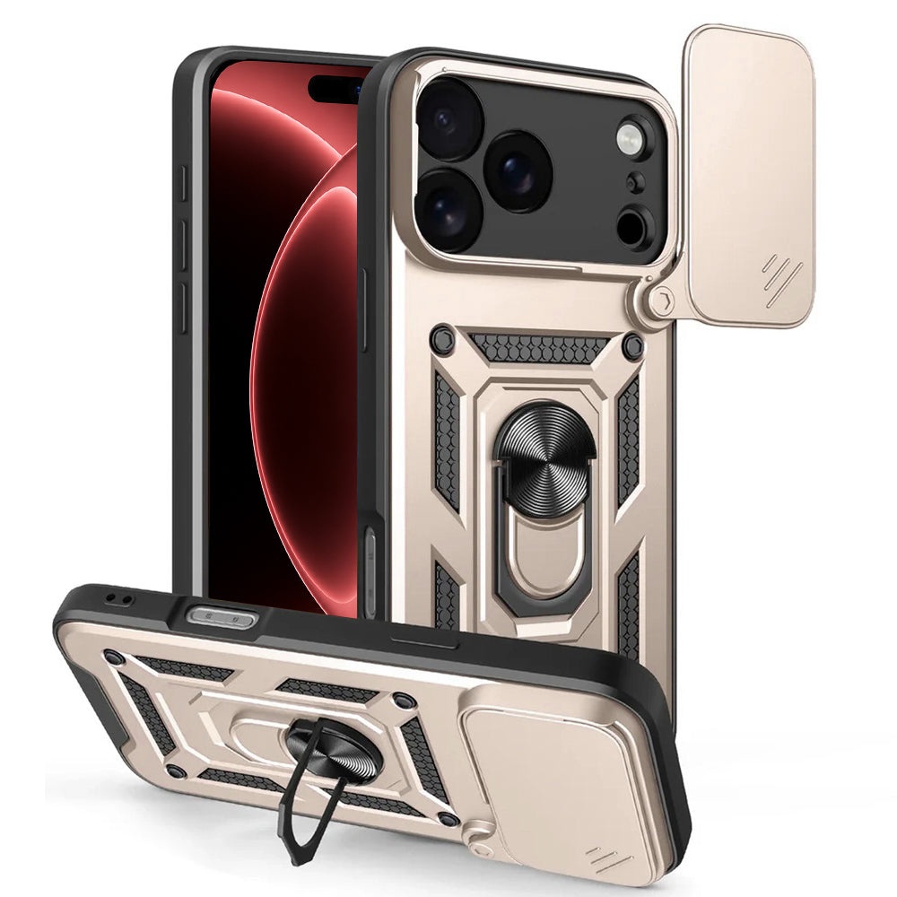Kuori Apple iPhone 18 Pro / 17 Pro, Techsuit, CamShield, Kultainen