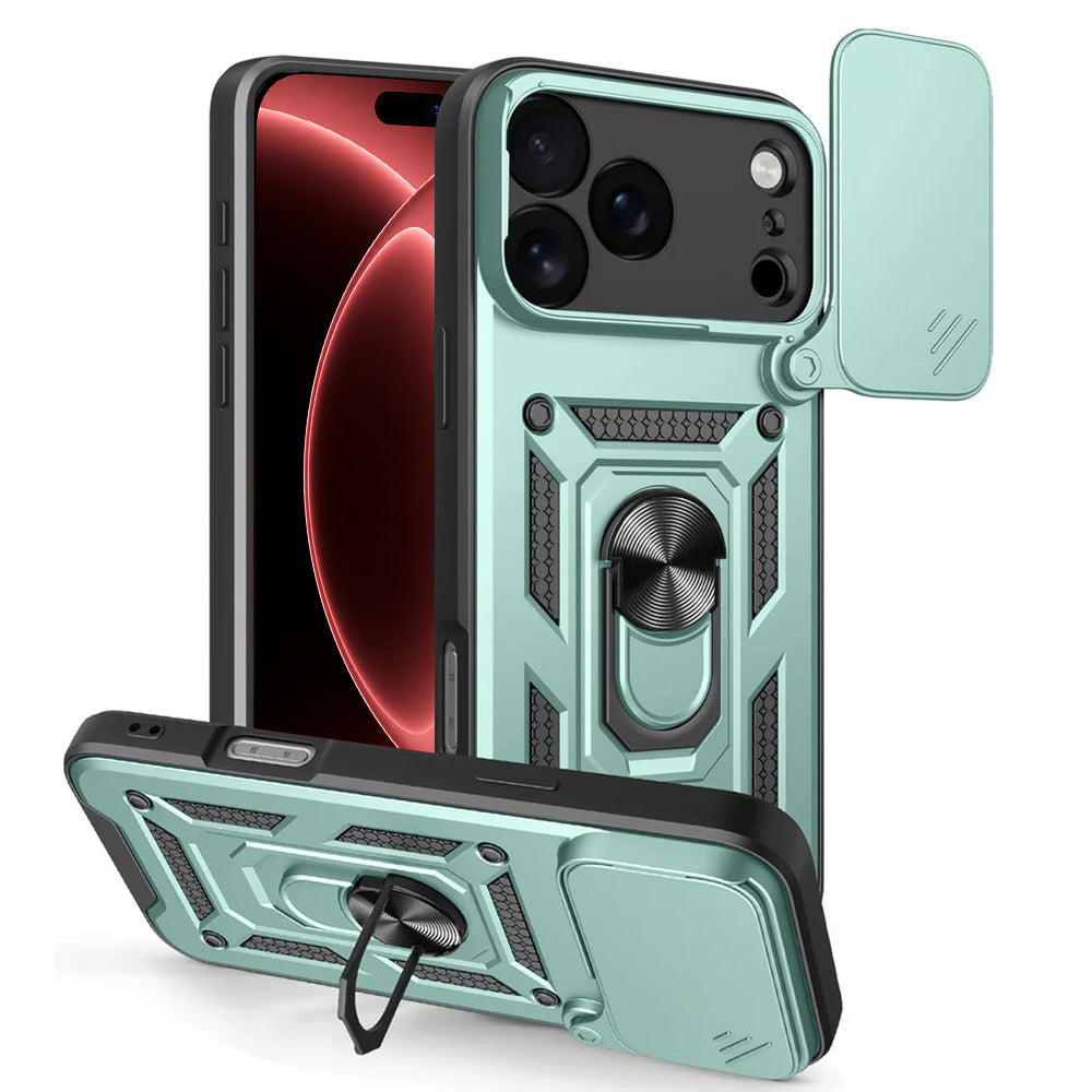 Kuori Apple iPhone 18 Pro / 17 Pro, Techsuit, CamShield, Vihreä