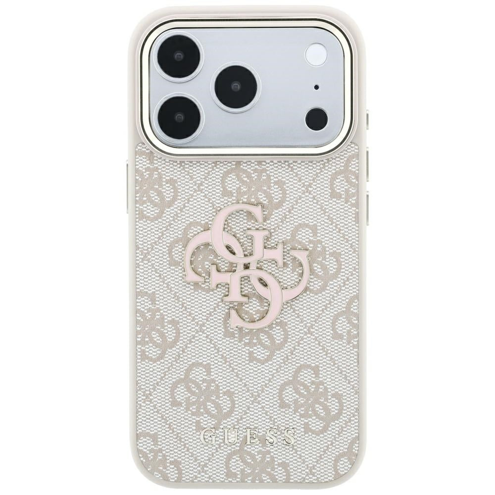 Kuori Apple iPhone 18 Pro Max / 17 Pro Max, Guess, 4G Big Resin Logo, Vaaleanpunainen