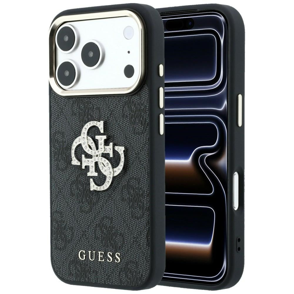 Kuori Apple iPhone 18 Pro Max / 17 Pro Max, Guess, 4G Big Strass Logo, Musta