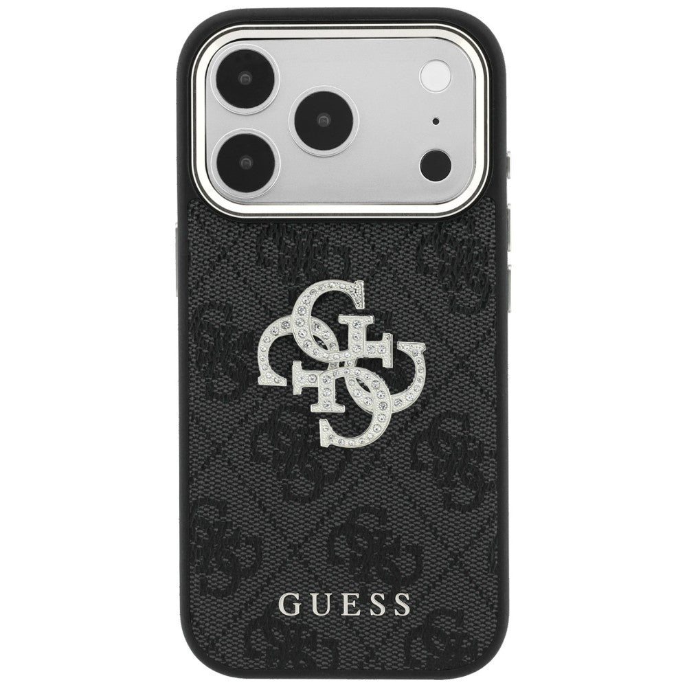 Kuori Apple iPhone 18 Pro Max / 17 Pro Max, Guess, 4G Big Strass Logo, Musta