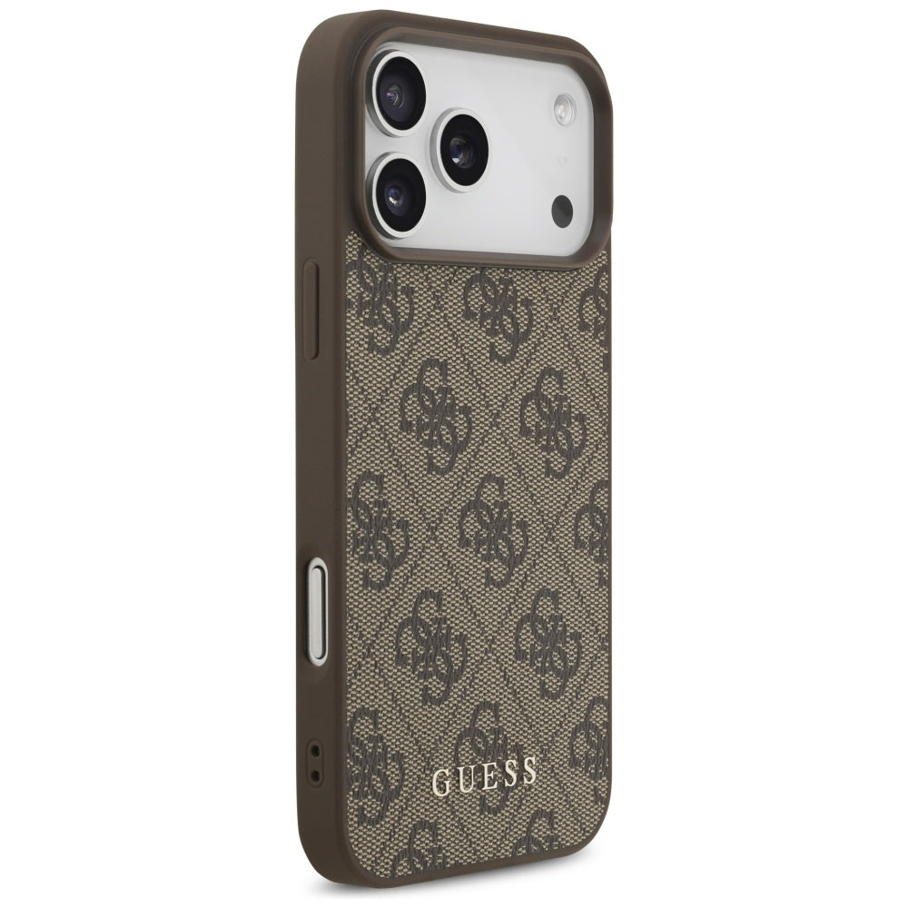 Kuori Apple iPhone 18 Pro Max / 17 Pro Max, Guess, 4G Classic Logo, Ruskea