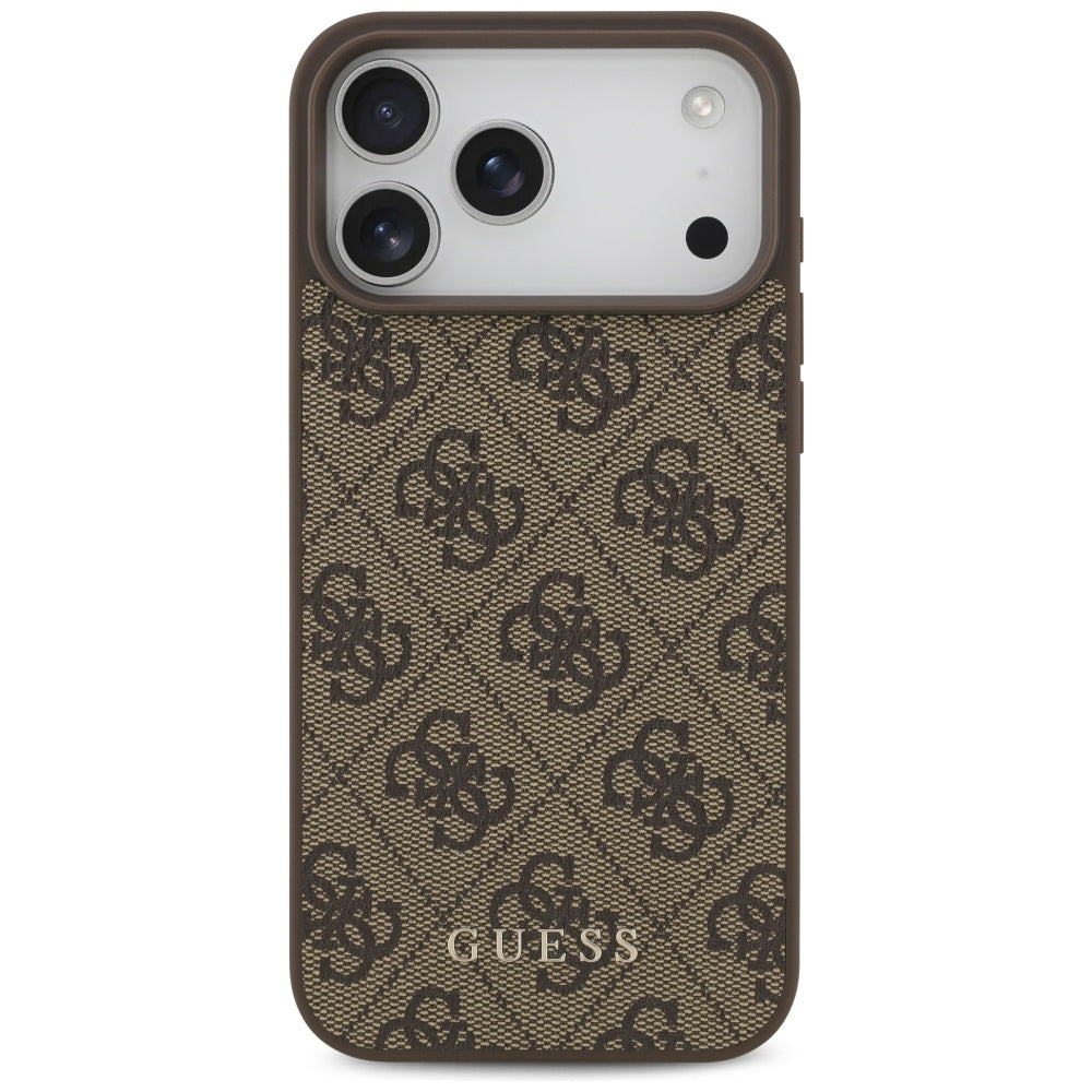 Kuori Apple iPhone 18 Pro Max / 17 Pro Max, Guess, 4G Classic Logo, Ruskea