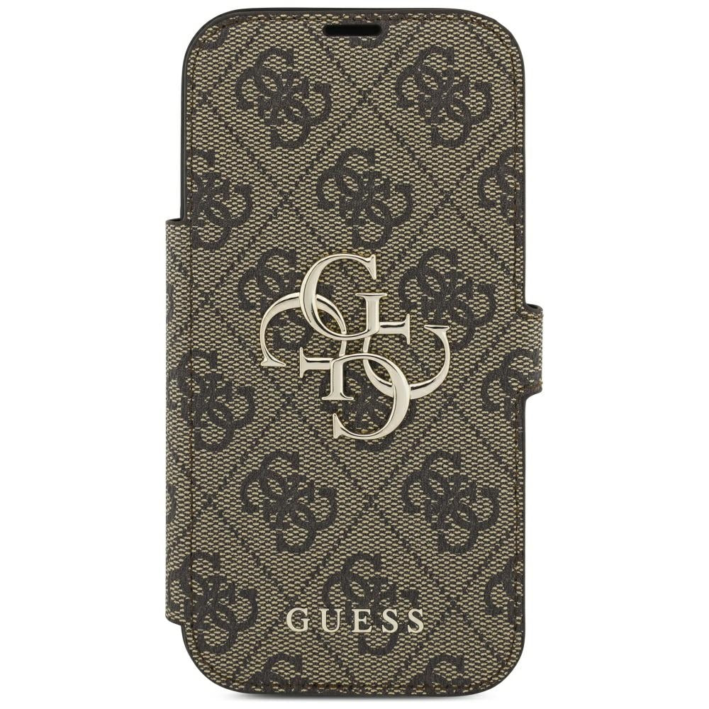 Kuori Apple iPhone 18 Pro Max / 17 Pro Max, Guess, 4G Metallilogo, Ruskea