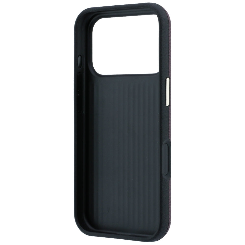 Kuori Apple iPhone 18 Pro Max / 17 Pro Max, Guess, Karkea Iso Hartsilogo, Viininpunainen