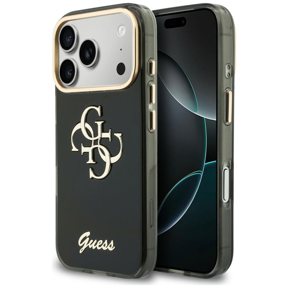 Kuori Apple iPhone 18 Pro Max / 17 Pro Max, Guess, IML 4G Metal Script, Musta