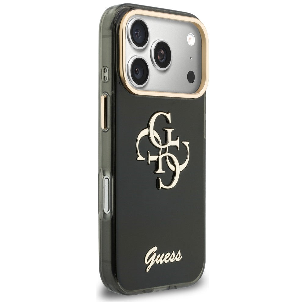 Kuori Apple iPhone 18 Pro Max / 17 Pro Max, Guess, IML 4G Metal Script, Musta