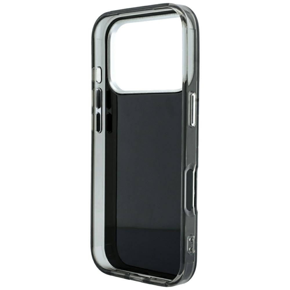 Kuori Apple iPhone 18 Pro Max / 17 Pro Max, Karl Lagerfeld, IML strassit ja sähköpinnoitettu logo, musta