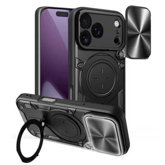Kuori Apple iPhone 18 Pro Max / 17 Pro Max, Techsuit, CamGuard Pro, Musta
