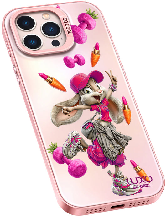 Kuori Apple iPhone 17 Pro:lle, LUXO So CooL, ArcadiA Rabbit, Monivärinen