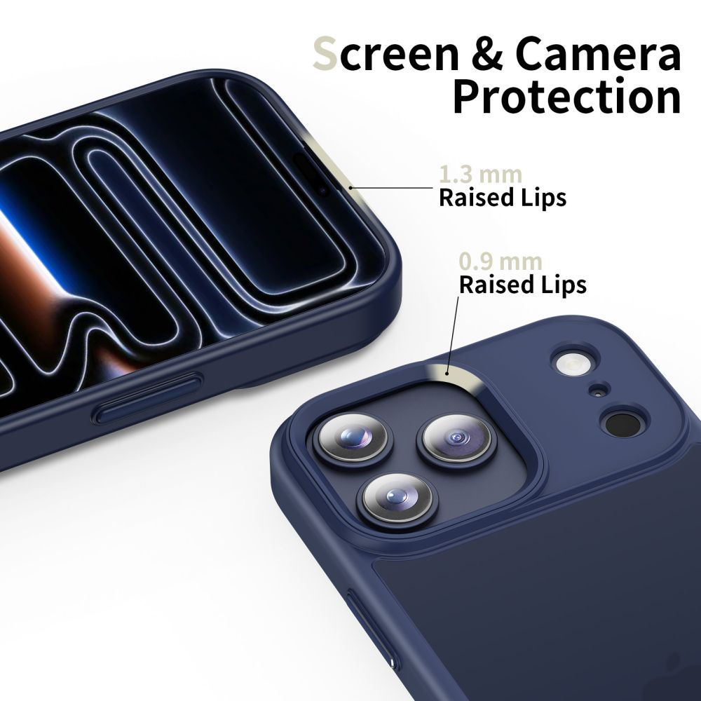 Suojakotelo Apple iPhone 17 Pro Max:lle, Tech-Protect, Magmat, Matta Tummansininen