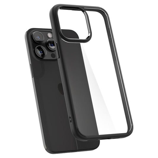 Kuori Apple iPhone 15 Pro:lle, Spigen, Ultra Hybrid, Matta Musta ACS06713