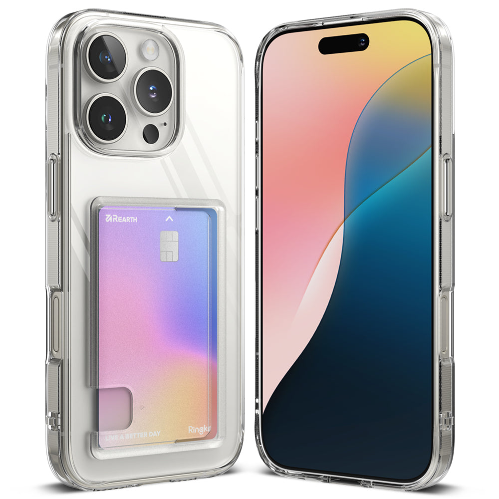 Kotelo Apple iPhone 16 Pro Max:lle, Ringke, Fusion Card, Läpinäkyvä