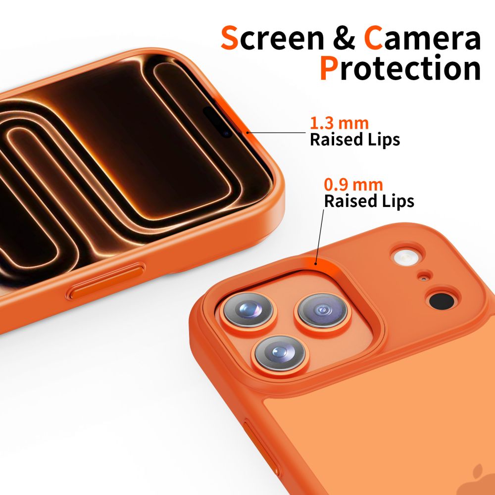 Suojakotelo Apple iPhone 17 Pro Maxille, Tech-Protect, Magmat, Matta Oranssi