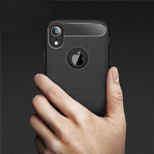 Kuori Apple iPhone XR:lle, Techsuit, Hiili, Musta