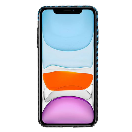 Kuori Apple iPhone XR:lle, Techsuit, Carbonite FiberShell, Musta Bleu