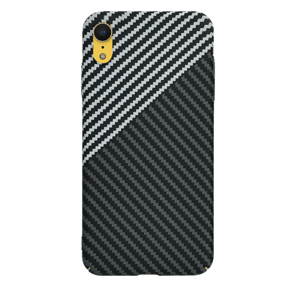 Kuori Apple iPhone XR:lle, Techsuit, Carbonite FiberShell, Musta Harmaa