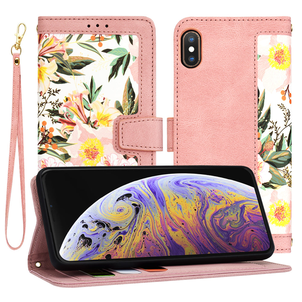 Kuori Apple iPhone XS Maxille, Techsuit, FlipCraft, Vaaleanpunainen